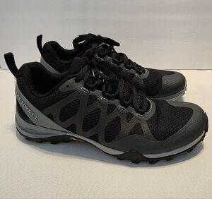 Womens Merrell Black and Gray Hiking Shoe, Size 9
